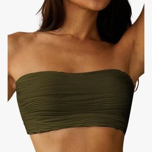 Zaful Dark Green Biniki Top